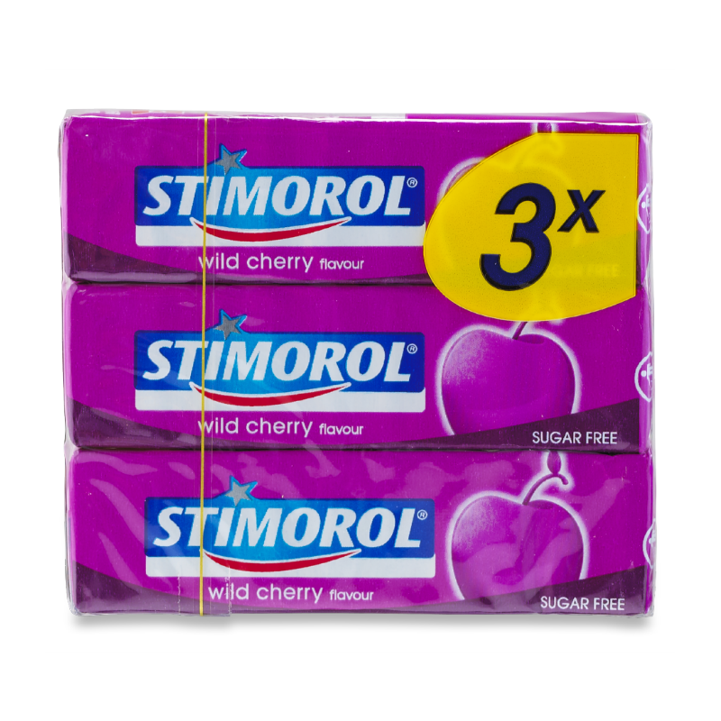 Stimorol Wild Cherry 3-Pack.