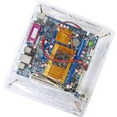 Diy mini itx -fodral htpc datorhöljen chassi skrivbord för spel chassi stöd 2.5 ssd hdd 17*17cm med 160w psu - B med 160w psu