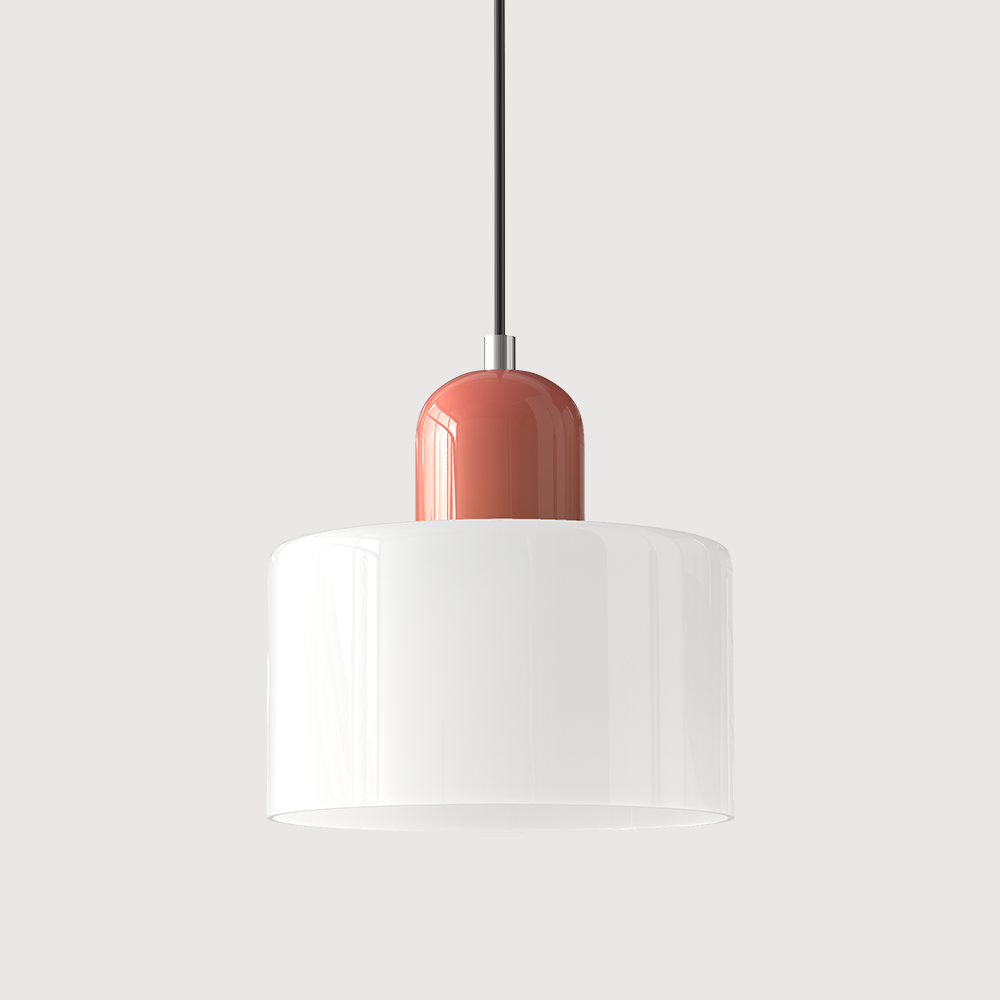 Bauhaus Kreativ Glas Hänglampa - Kreativt Glas för en Elegant Inredning - Vit / Rosa