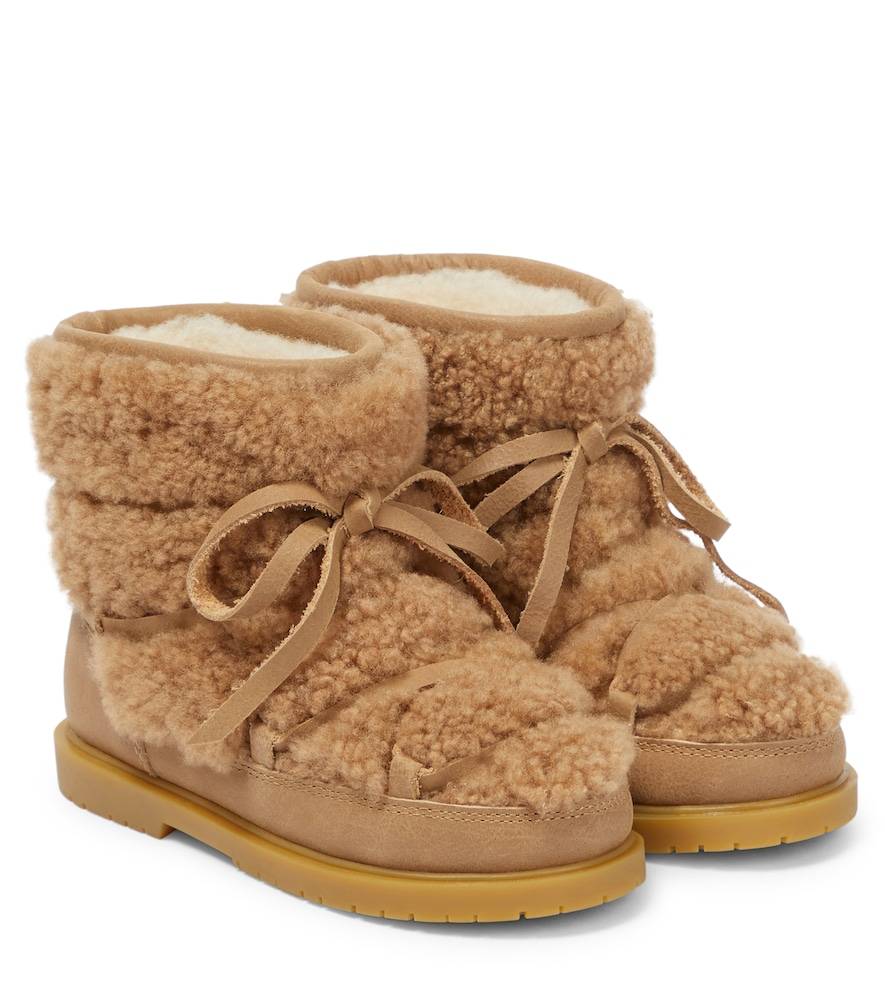Donsje Botas de lana y piel - beige - EU 26