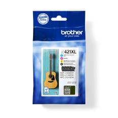 Brother LC421XL Value Pack - 4-pack - XL - svart, gul, cyan, magenta - original - bläckpatron