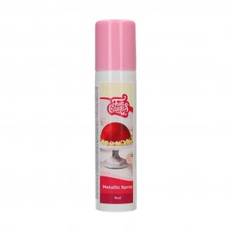 Ätbar spray - FunCakes - Metallic Red - 100 ml