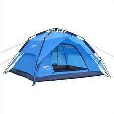 DESERT&amp;FOX 3-4 People Outdoor Double Layer Automatic Tent Rainproof Dual Door Camping Hiking Tent