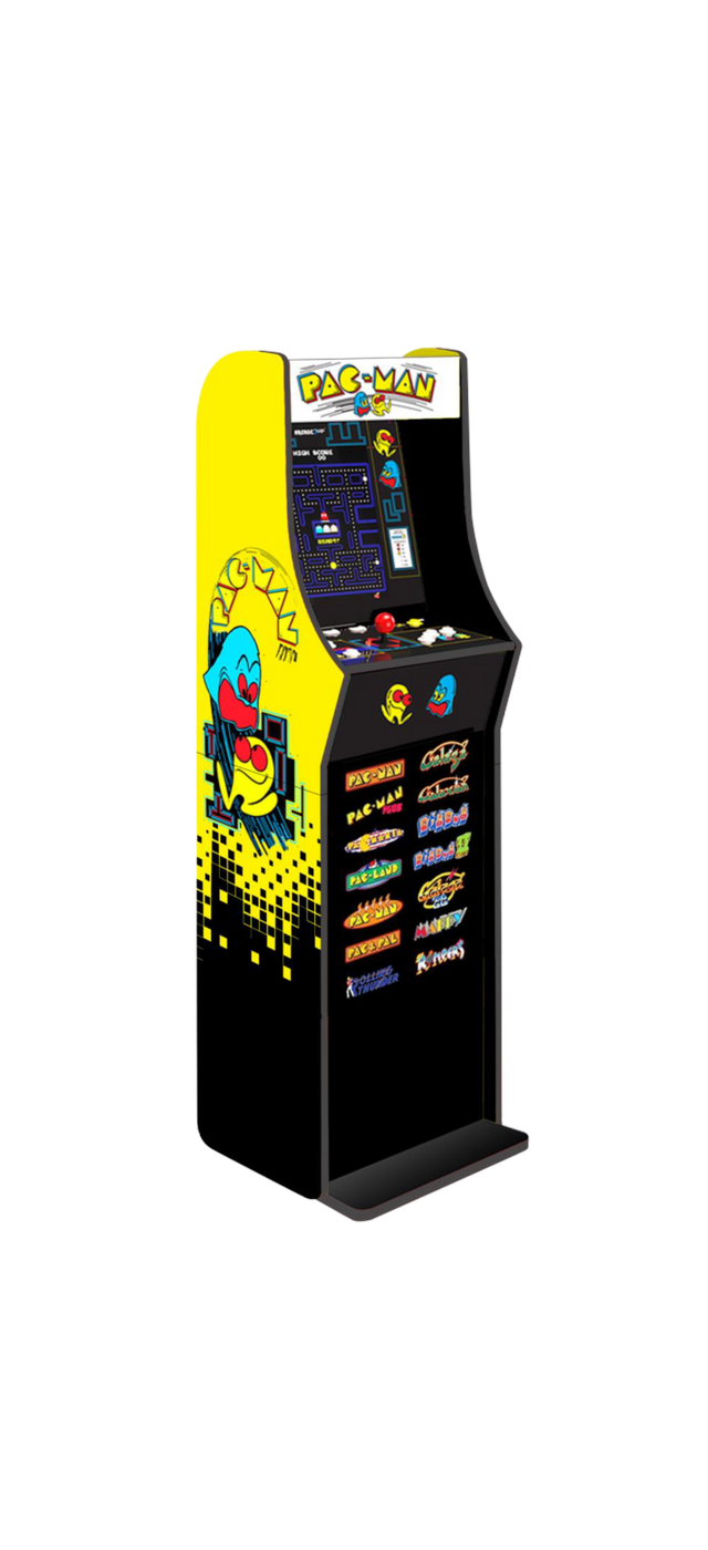 Arcade 1 Up - PAC-MAN Classic Slim Edition + Arcade 1 Up - Classic SE (Slim Edition) Riser - Fri fragt og klar til levering - Prismatch