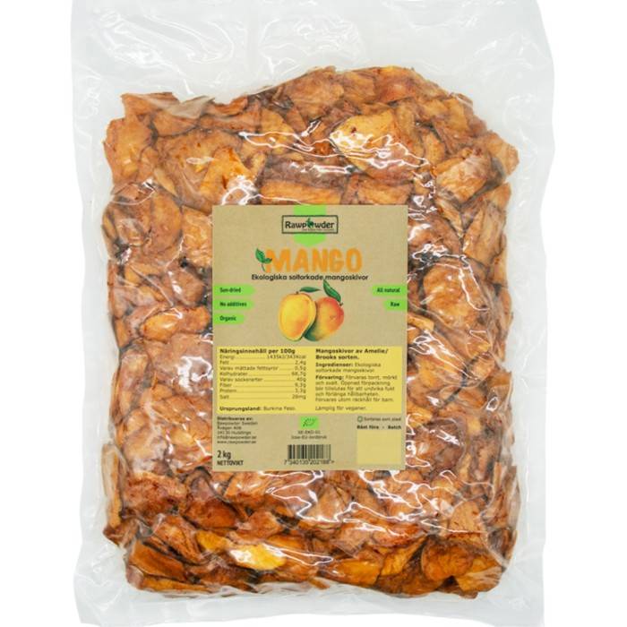 Rawpowder Mango Skivor 2 kg EKO
