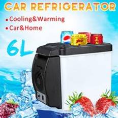 6l 65w bil kylskåp elektrisk kylbox kylare och varmare mini camping kylskåp 12v resa bärbar låda frys för bil lastbil
