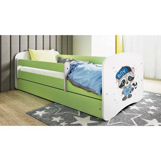 Kocot Kids Barnsäng - Babydreams Grön - Racoon 160x80 Cm