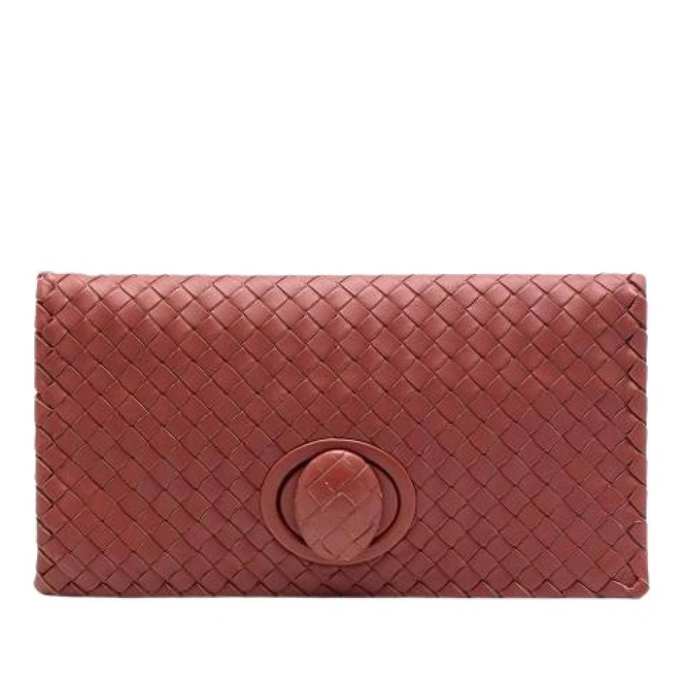 Bottega Veneta Vintage Pre-owned Laeder clutches - Vintage - Dame - Rød - ONE SIZE -