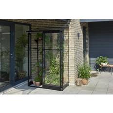 Halls Qube Lean-To 24 F09934 Växthus 0,8 m², svart