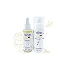 lalinda - ORGANIC Anti-Pigment Cream and Serum Set for a brighter complexion - against dark spots, age spots and wrinkles - Anti-Aging Effect Set. Vegan. 30 ml + 50 ml