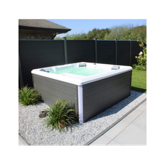STREAM BIG Udendørs spa med trappe og termodække 207 x 207 cm