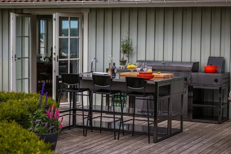 Nordic Line – Fritstående udekøkken - Aarhus (Sort) - Myoutdoorkitchen