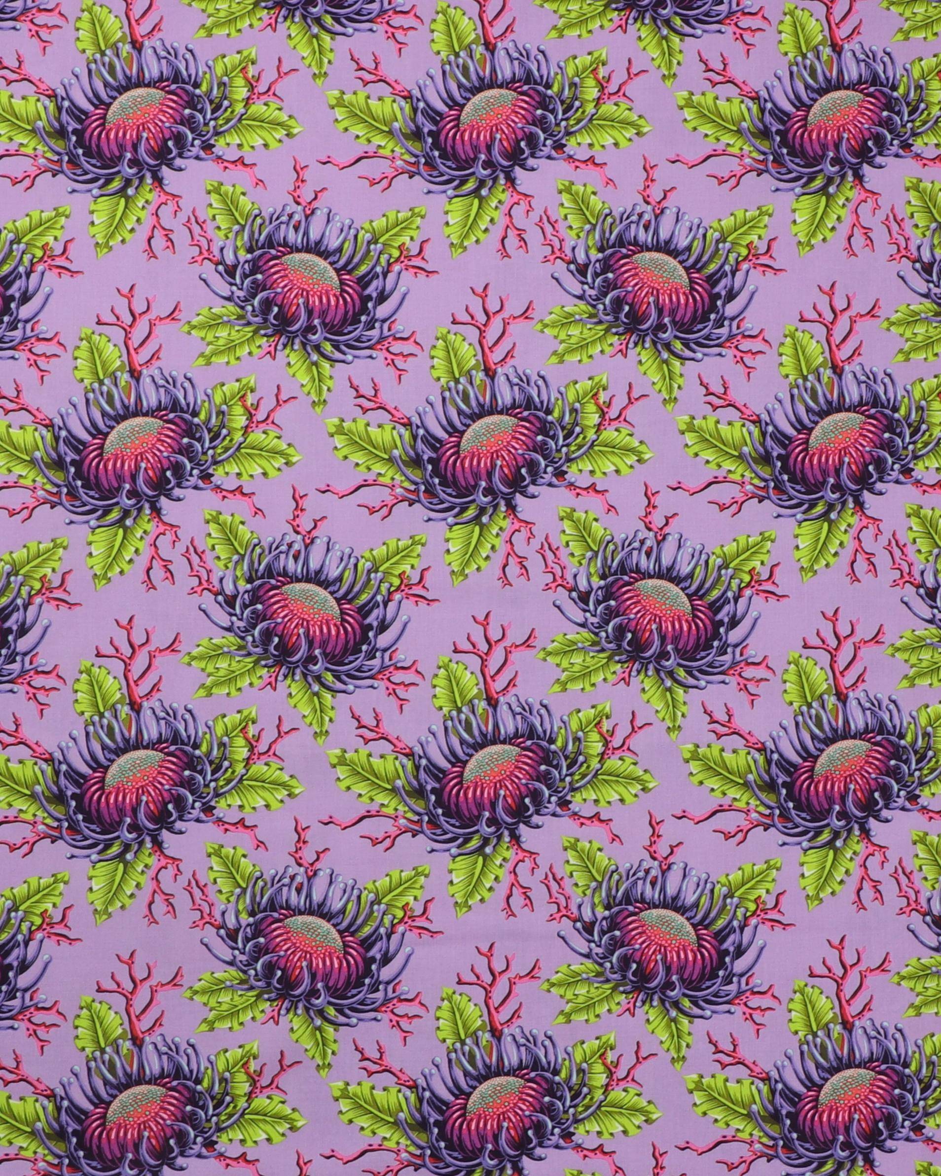 Floral Reef, Friends & Anemones lilla bund - Tula - 100% Bomuld