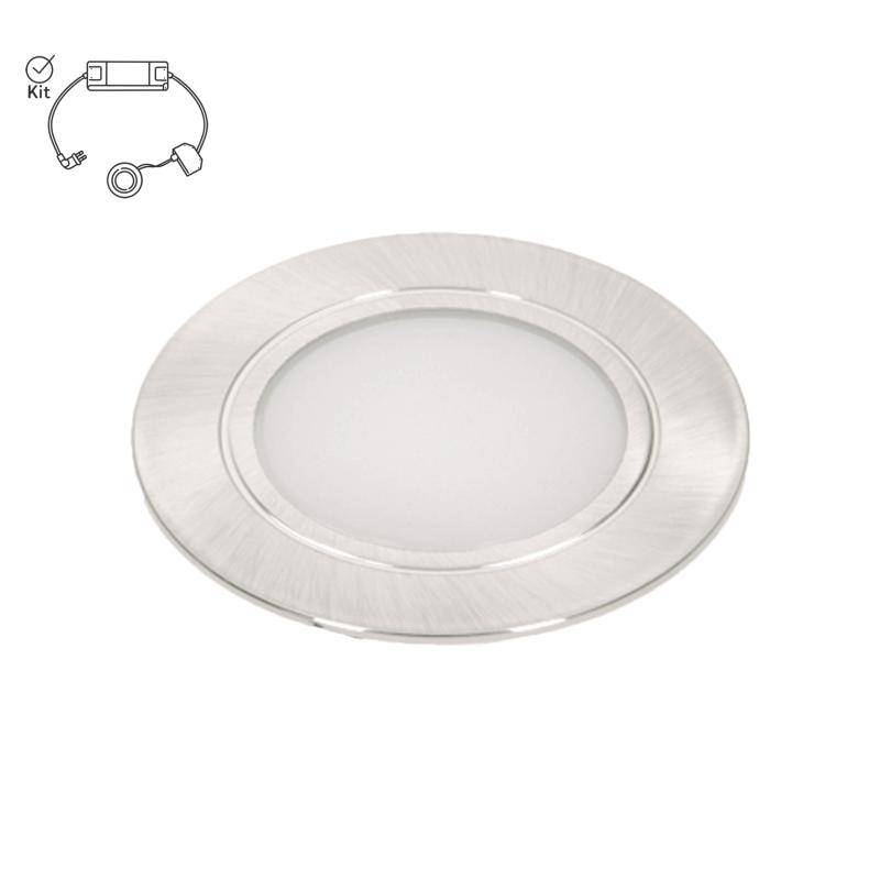 Komplett belysningskit LED – Borstad nickel
