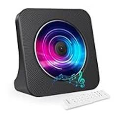 MAITE Stationär CD-spelare med Bluetooth-sändning, bärbar CD-spelare med högtalare och timer, radio CD-spelare med AUX/USB-port, dammskydd, LCD-skärm, fjärrkontroll för Kpop-musik CD-album