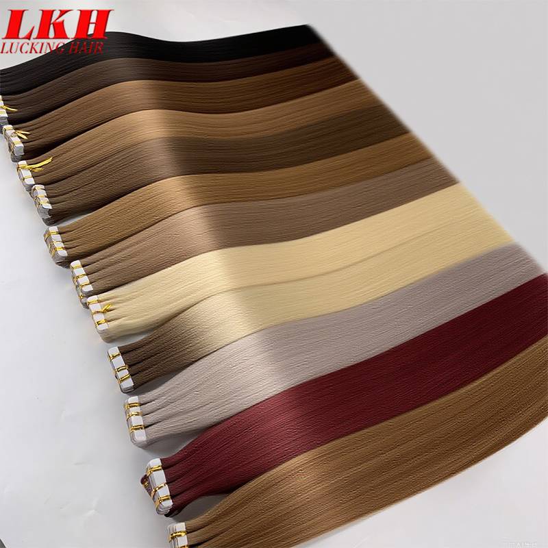 Tape in Hair Extensions Human Hair Brazilian Hair 100% Human Hair Extensions 20 Pcs Straight for Women