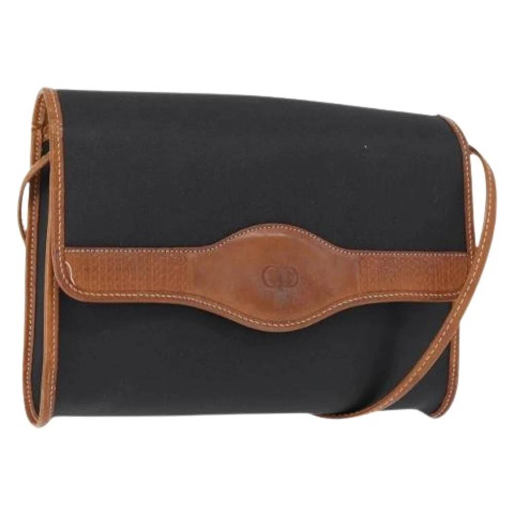 Dior Vintage Pre-owned Vintage Nylon Skuldertaske - Vintage - Dame - Sort - ONE SIZE - Uld
