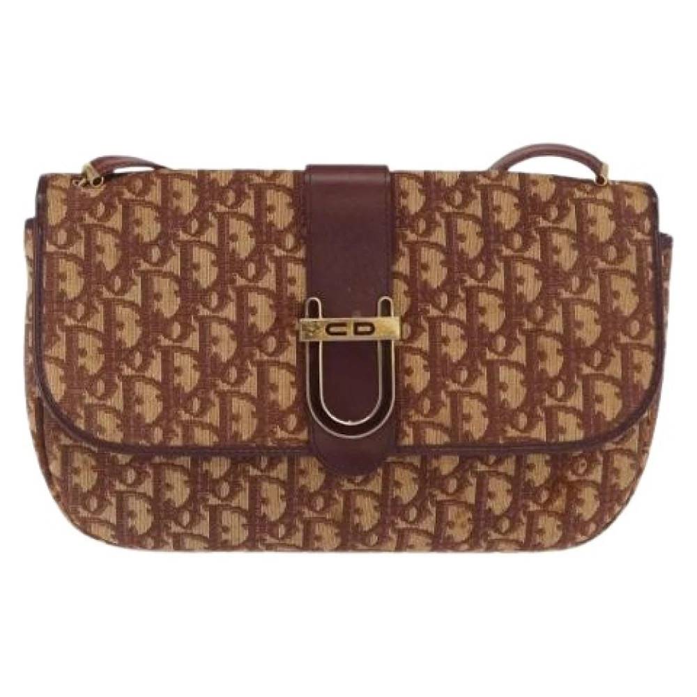 Dior Vintage Pre-owned Vintage cd trotter skuldertaske - Vintage - Dame - Flerfarvet - ONE SIZE - Uld