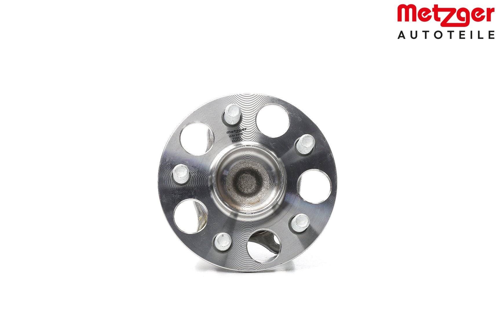 METZGER WM 2409 Hjullejesæt GREENPARTS bagaksel, med integreret ABS-sensor, Felge: 5-hul