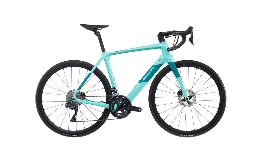 Bianchi Infinito CV Disc 2022 - Shimano Ultegra Di2 2x12sp Power Meter - Fulcrum Racing 418 DB - 021 / 57 / IC: CK16/Dark Turquoise Full Glossy (57)