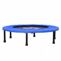 Mini studsmatta/minitrampolin Ø91 cm – 30 fjädrar, 6 ben, halkfri kant, max 100 kg, svart/blå
