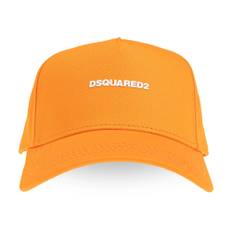 Dsquared2, Tilbehør, Dame, Orange, ONE SIZE, Bomuld, Be Icon Baseball Cap