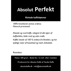 Absolut Perfekt 500g b&ouml;nor f&auml;rkst rostat - Ristet  25. november