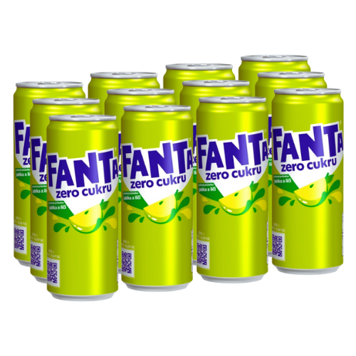 Fanta Jablka a Liči (Lychee & Äpple) Sockerfri 330ml - 12-pack