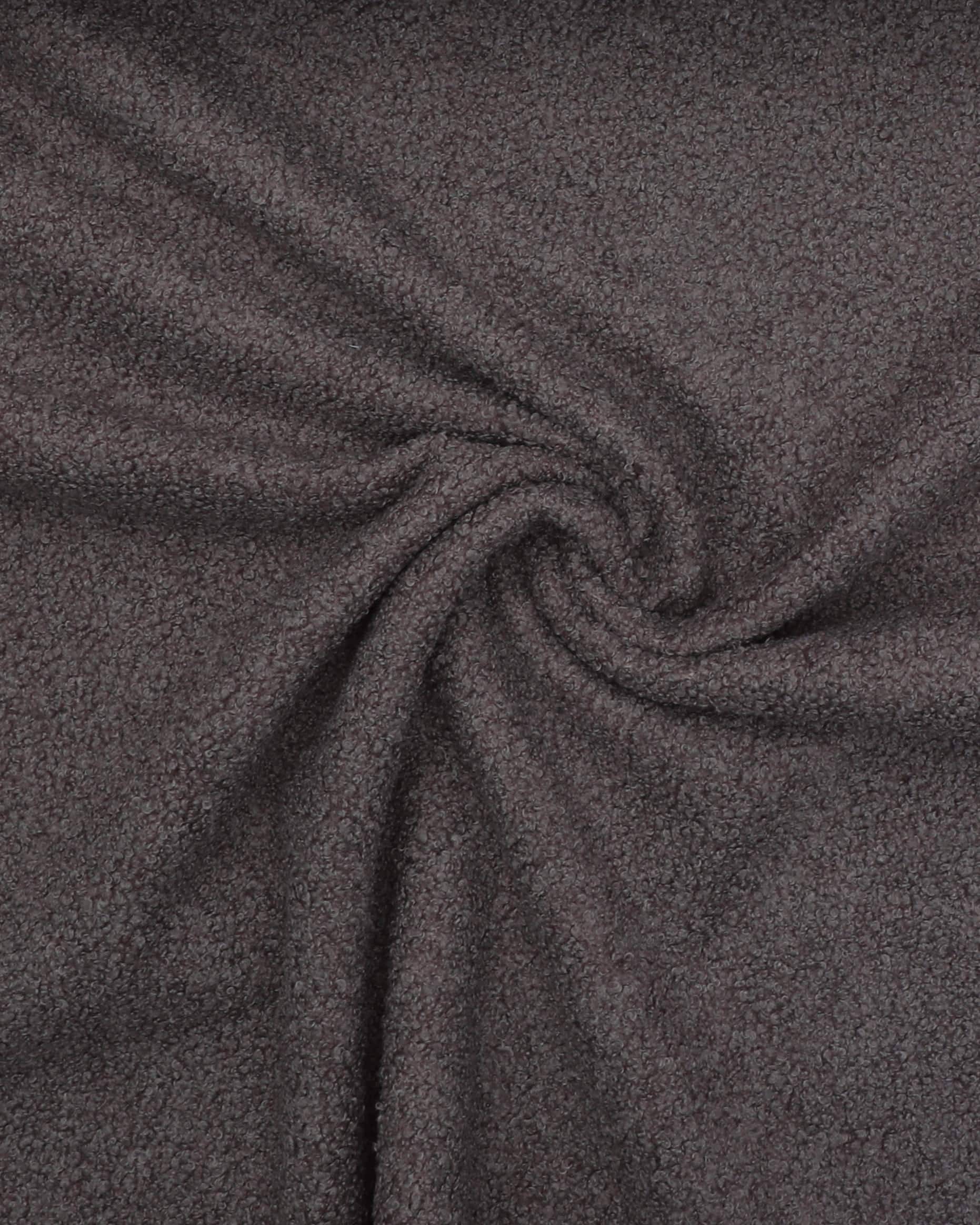 Bouclé, nougatbrun - Møbelstof - 100% Polyester
