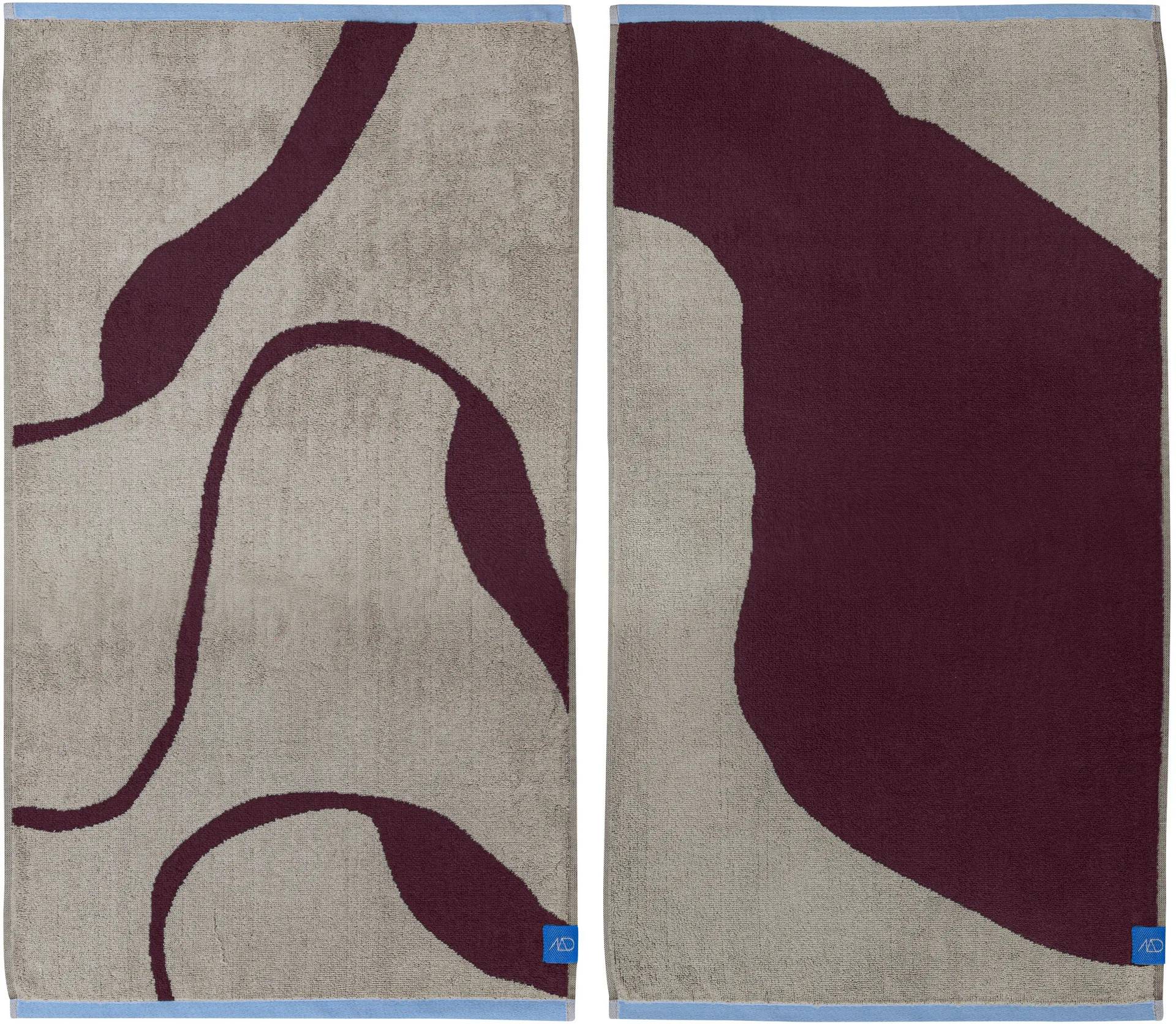 Mette Ditmer Nova Arte gästhandduk 40x55 cm 2-pack Wine-sand - Beige