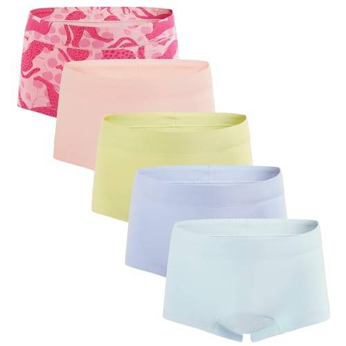 INNERSY Flicktrosor bomull mjuka Culotte-trosor 8–16 år 5-pack, 12-14 años