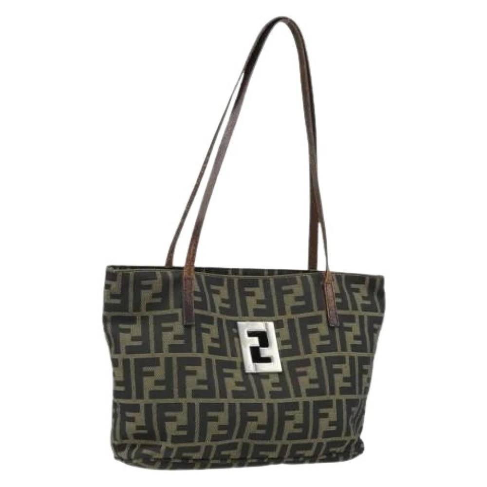 Fendi Vintage Pre-owned Canvas Tote Bag - Vintage - Dame - Brun - ONE SIZE -