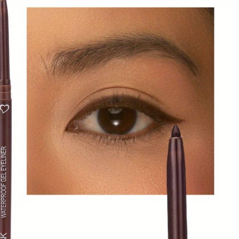 Brown Smooth Waterproof Eyeliner Gel Pencil Soft High Pigment Matte Concealer Pen Lasting Eyes Makeup