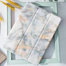 Grå marmorfodral Kompatibel med Ipad 7/8/9:e generationens 10,2 tum, Kompatibel med Galaxy Tab A7 10,4 tum, Kompatibel med Matepad 10,4/ Tab Cover, Me - Multifärgad (Multi-size)