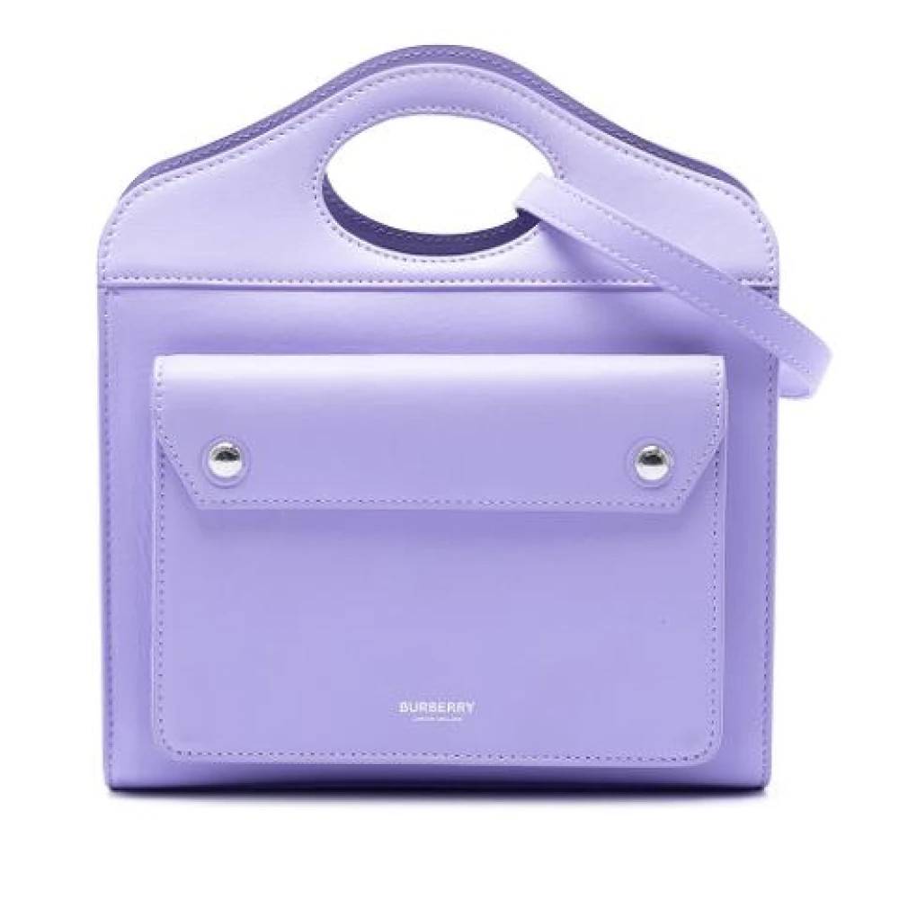 Burberry Vintage Pre-owned Satchel - Vintage - Dame - Lilla - ONE SIZE - Uld