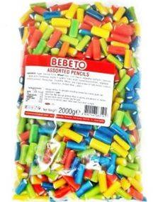 kg Bebeto Assorted Pencils - Kortfyllda godiskakor i olika fruktsmaker
