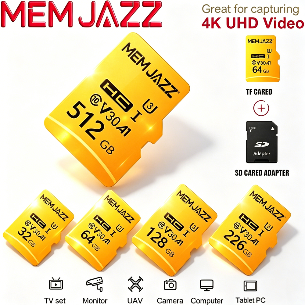 Original High Speed SD Card 128GB 256GB 512GB Micro TF Memory Card U3 V30 for Tablet Smartphone Multimedia 4K