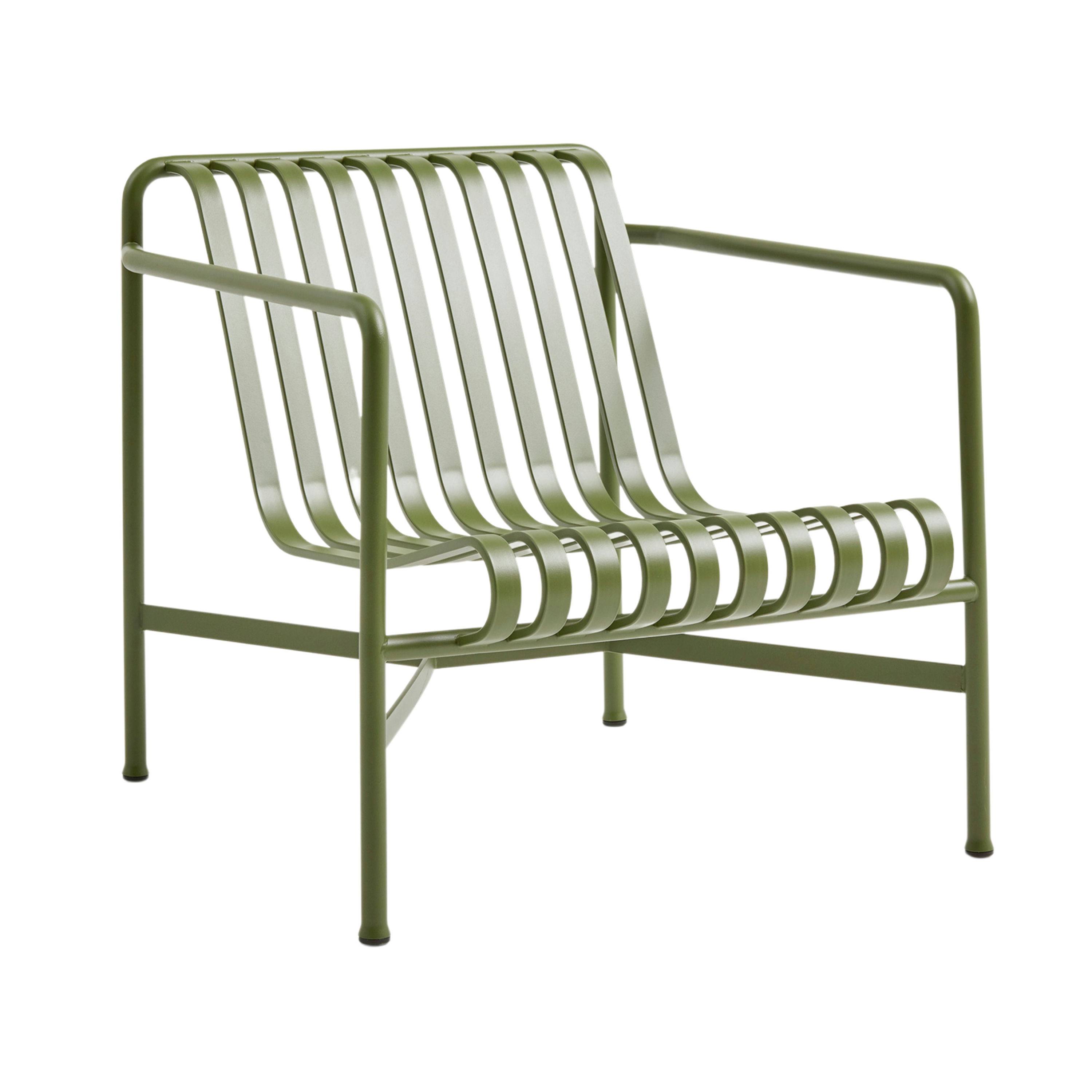 HAY Palissade Lounge Chair Low Havestol Olive