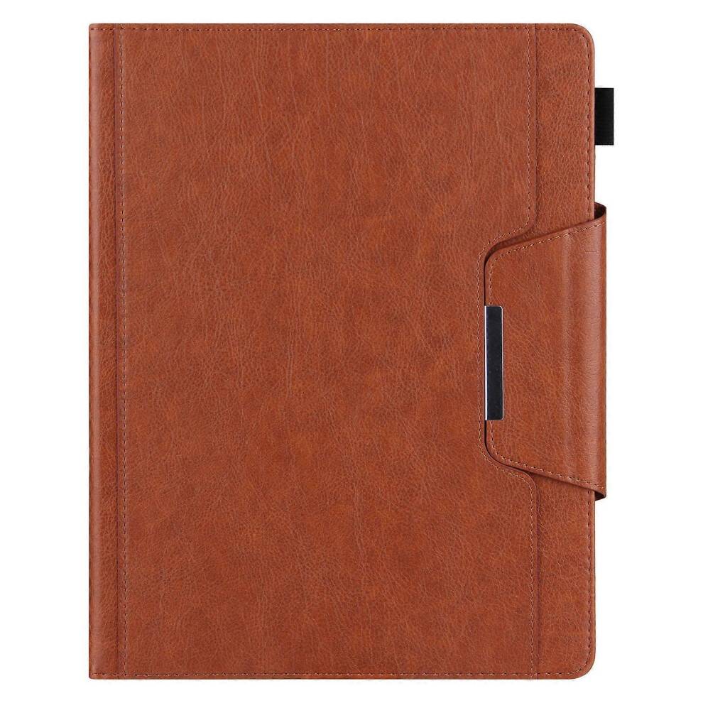 (iPad PRO 11 2024, brown) Suitable for iPad10.2 protective cover mini6 cover 9.7 iPadPro11 AIR11 2024 hardware buckle leather case