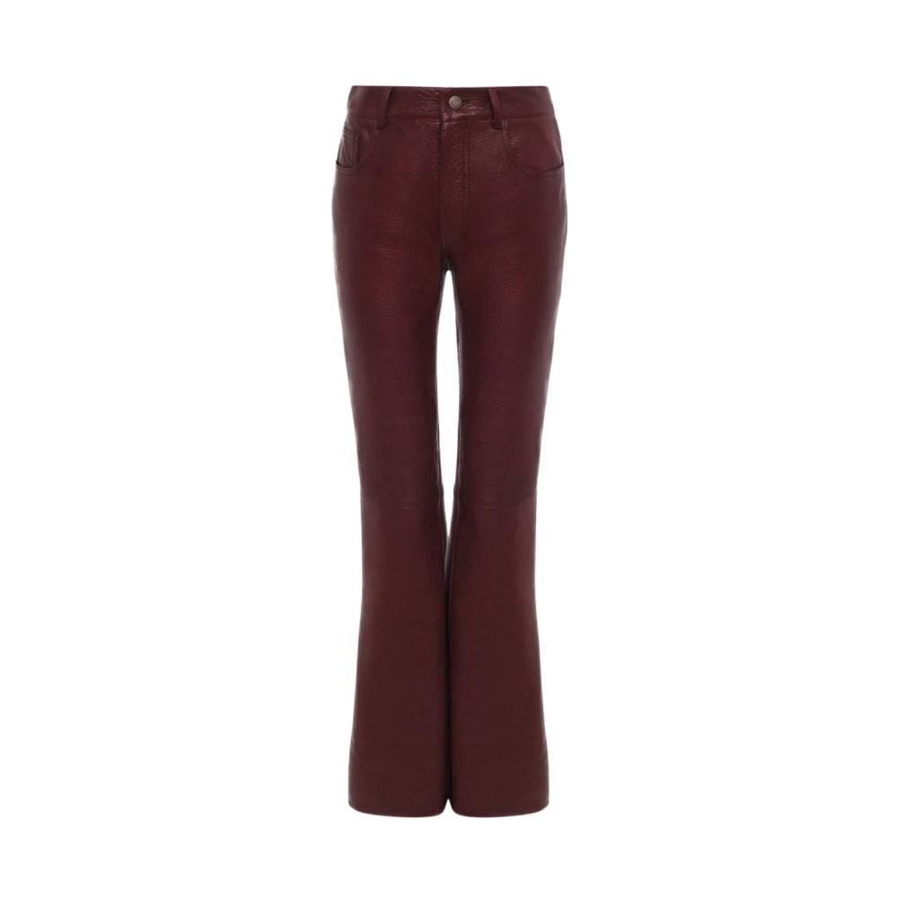 Chloé - Flared Byxor Byxor - Dam - M - Läder