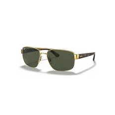 Ray-Ban RB3663 Solglasögon Guld Montura Grön Lentes 60-17