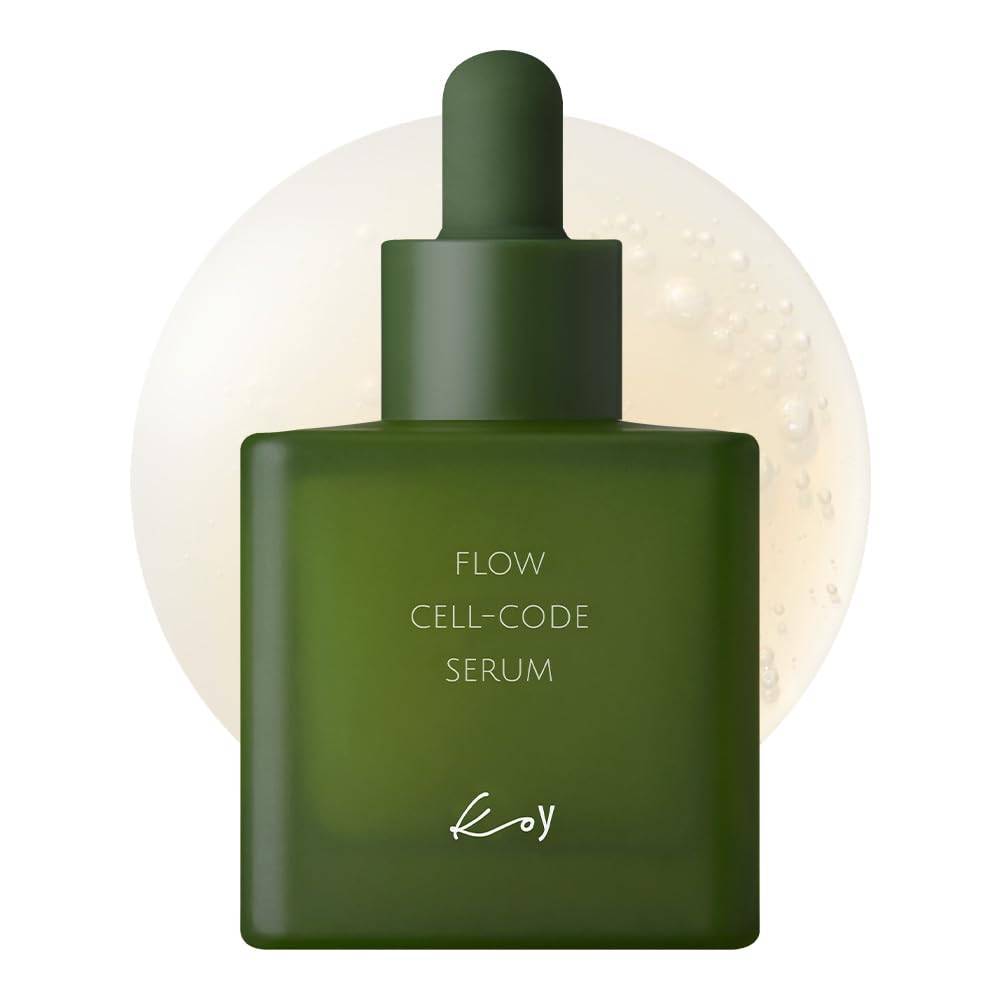 KOY Flow Cell Code Serum 50ml – Supports plumpness and firmness, improves skin condition, oxygenated water-based liquid texture