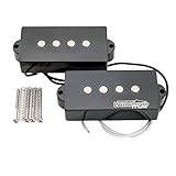 Wilkinson WOPB Vari Gauss keramisk 4-strängad precisionsbas Humbucker pickup-set för PB-stil elektrisk bas, svart