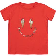 The New Tnnyrie S_S Tee Stl. 146-152 cm/11-12 år fepojkar - Kortärmade T-shirts Från Magasin - Poppy Red (146-152 cm/11-12 år)