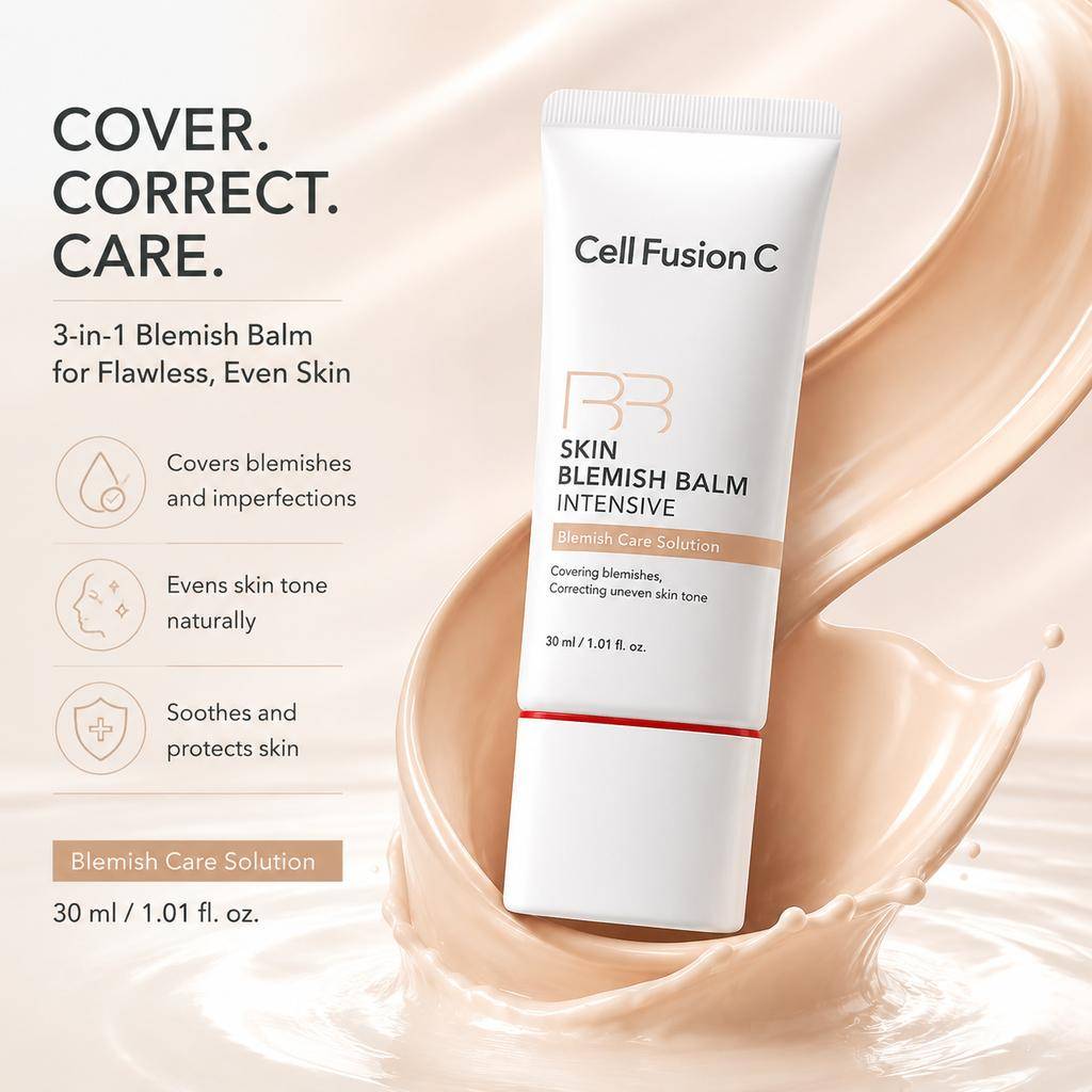 Cell Fusion C Skin Blemish Balm Intensive (Färgad återfuktare BB Cream Ny version 30ml