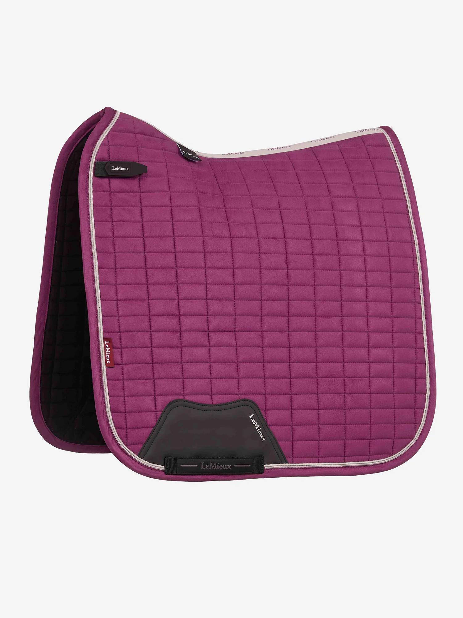 LeMieux Suede dressurunderlag - Blackberry - Cob