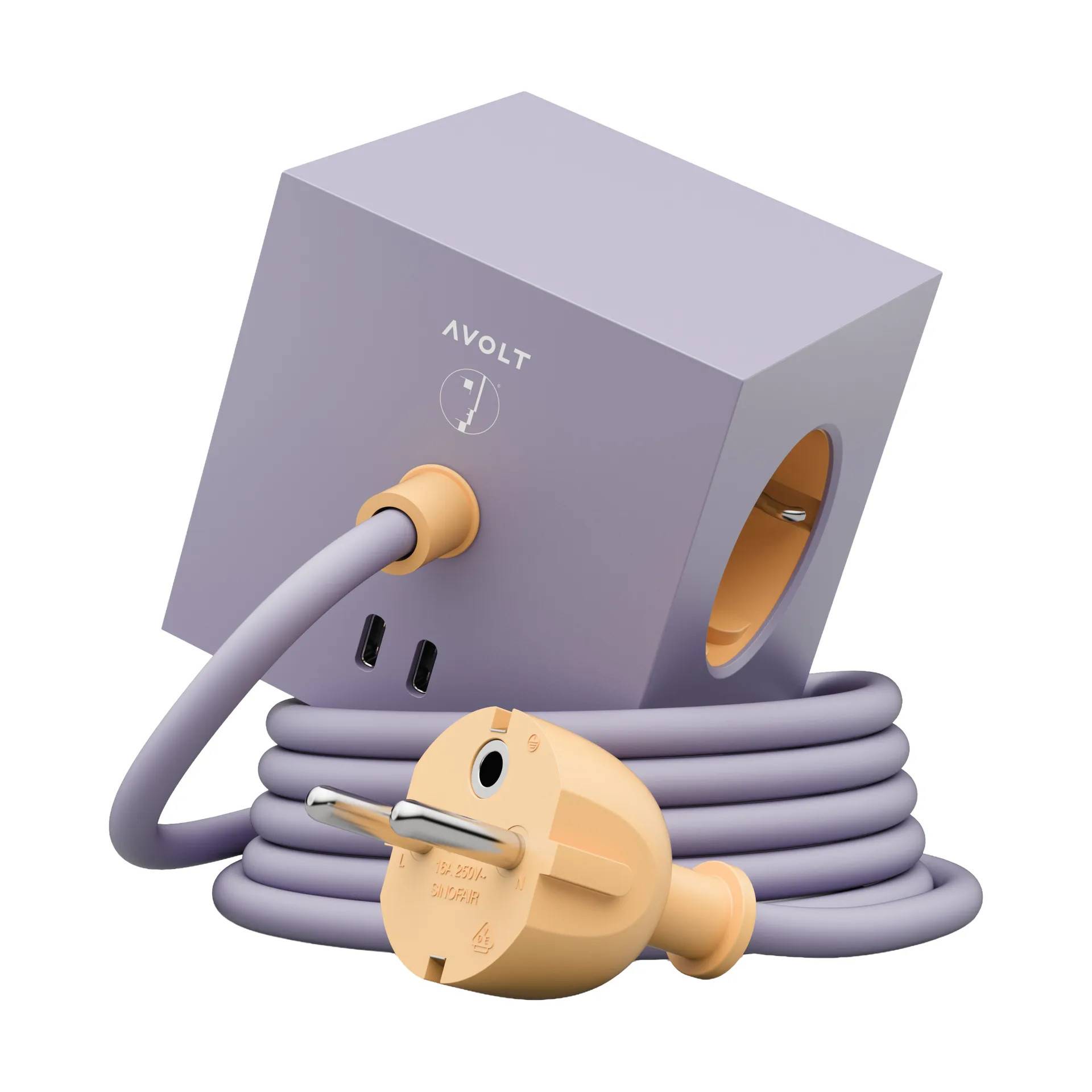 Avolt AVOLT x Bauhaus-Archiv Square 1 grenuttag USB-C Lavender Glow