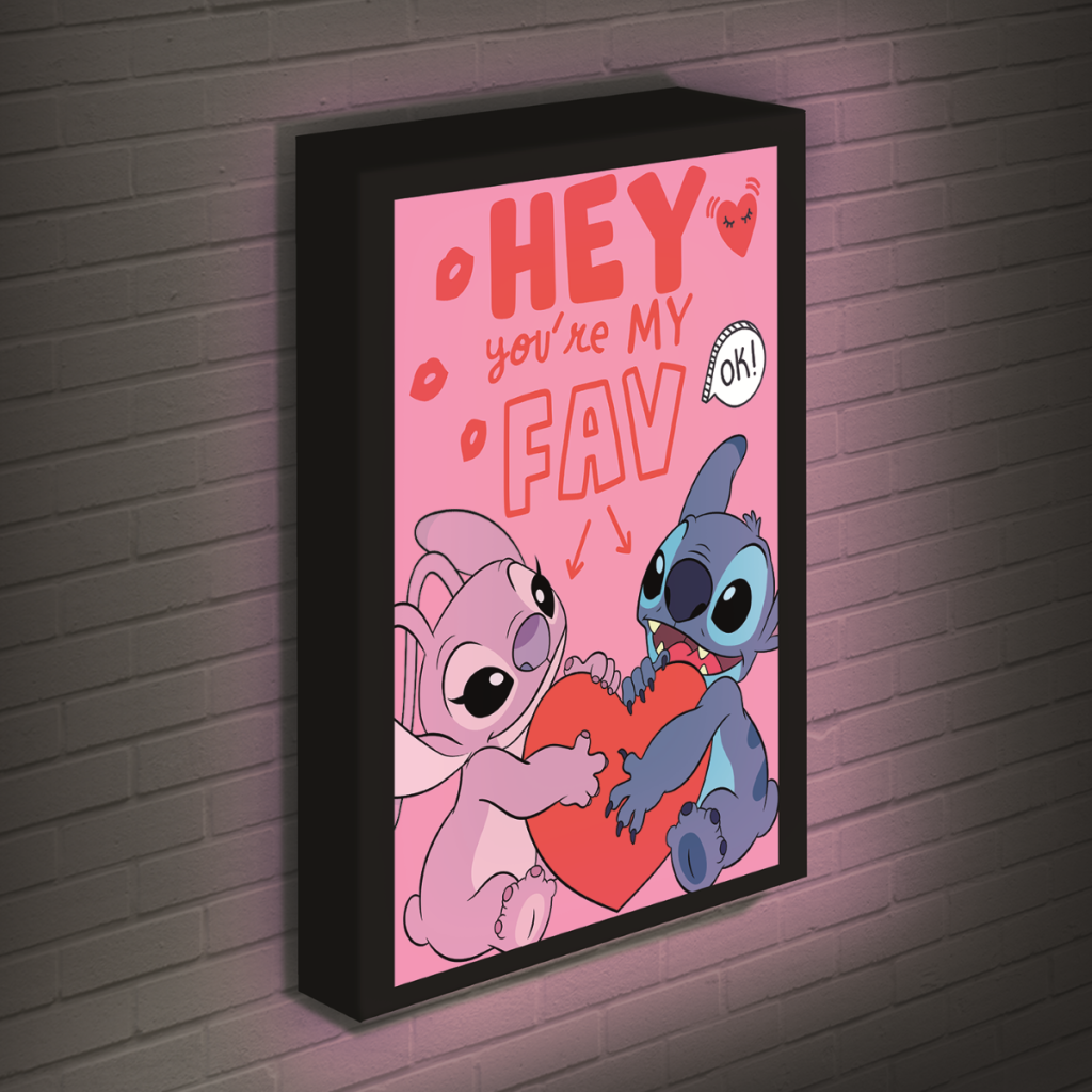 Disney - Stitch & Angel - Light Canvas 40X30 Cm