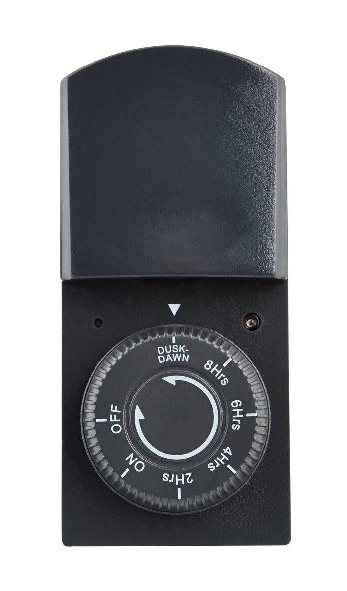 Cotech Utomhustimer med skymningsrelä IP44, Svart