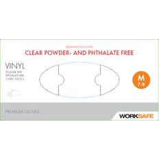Engångshandskar Vinyl Worksafe Ftalatfri L 8-9 24cm 100st
